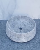 SaniPro Emperador Zilver Marmer Waskom 41x13cm Natuursteen