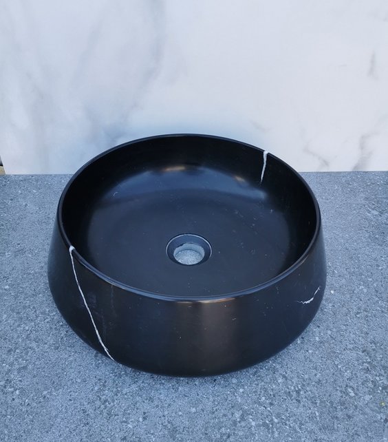 SaniPro Emperador Zilver Marmer Waskom 41x13cm Natuursteen