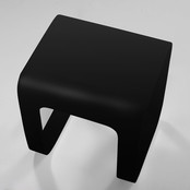 Douchekruk Solid Surface Buddy Mat Zwart