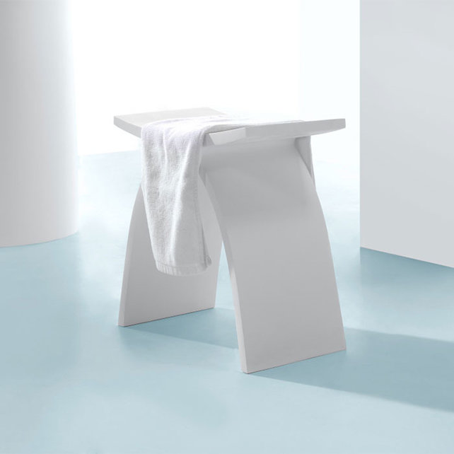 Douchekruk Solid Surface Luci Mat Wit