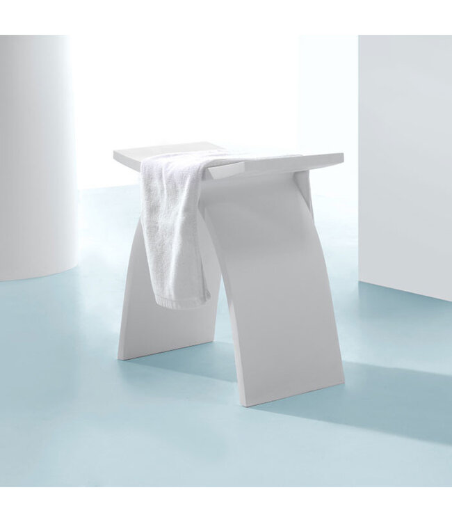 Douchekruk Solid Surface Luci Mat Wit