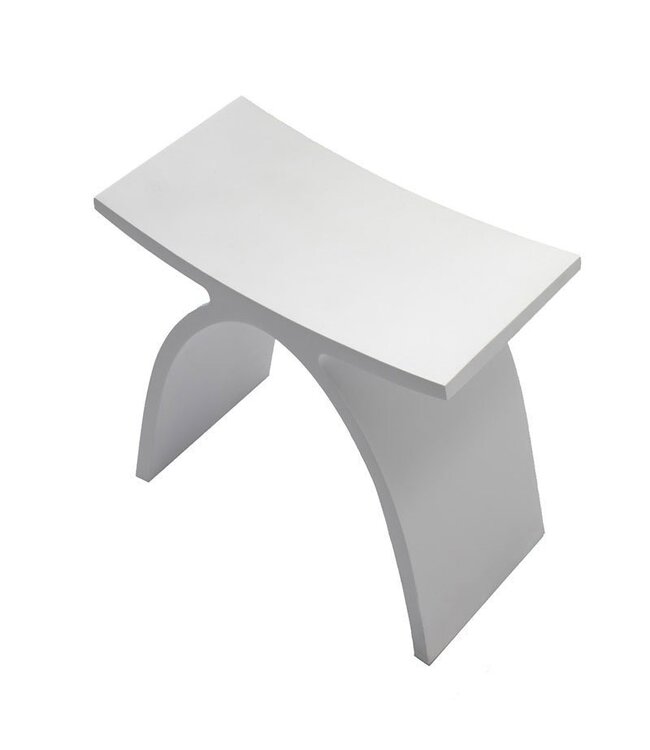 Douchekruk Solid Surface Luci Mat Wit