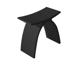 Douchekruk Solid Surface Luci Mat Zwart