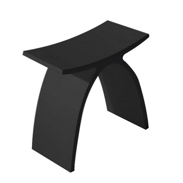 Douchekruk Solid Surface Luci Mat Zwart Douchekruk Solid Surface Luci Mat Zwart