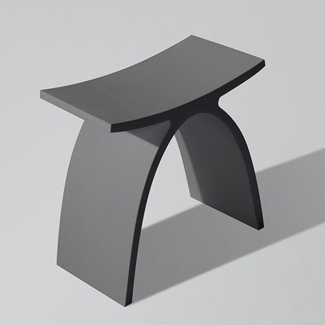 Douchekruk Solid Surface Luci Antraciet Douchekruk Solid Surface Luci Antraciet