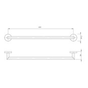Handdoekhouder Rondo Glans Chroom