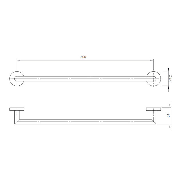 Handdoekhouder Rondo Glans Chroom