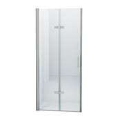 Douchedeur Miami Nisdeur Vouwdeur 90x202cm Antikalk Helder Glas Chroom Profiel 8mm Veiligheidsglas