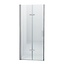 Douchedeur Miami Nisdeur Vouwdeur 100x202cm Antikalk Helder Glas Chroom Profiel 8mm Veiligheidsglas