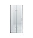 Douchedeur Miami Nisdeur Vouwdeur 100x202cm Antikalk Helder Glas Chroom Profiel 8mm Veiligheidsglas