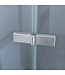 Douchedeur Miami Nisdeur Vouwdeur 100x202cm Antikalk Helder Glas Chroom Profiel 8mm Veiligheidsglas