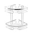 Doucherek Drucian Hoek Metaal Chroom 25x28x19.5cm 2 Laags