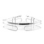 Doucherek Drucian Hoek Metaal Chroom 20x6x20cm