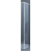 Douchewand Eco Nano 30x200cm Antikalk Helder Glas Chroom Hoekprofiel 8mm Veiligheidsglas Easy Clean