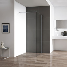 Inloopdouche 90x200cm Antikalk Helder Glas Chroom Profiel 10mm Veiligheidsglas Easy Clean