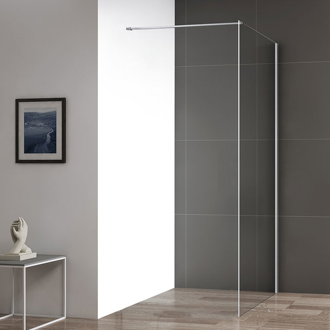 Inloopdouche 110x200cm Antikalk Helder Glas Chroom Profiel 10mm Veiligheidsglas Easy Clean