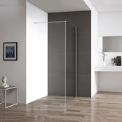 Inloopdouche 140x200cm Antikalk Helder Glas Chroom Profiel 8mm Veiligheidsglas Easy Clean Inloopdouche 140x200cm Antikalk Helder Glas Chroom Profiel 8mm Veiligheidsglas Easy Clean