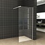 DIAMOND LINE Inloopdouche 100x200cm Antikalk Helder Glas 8mm Mat Wit Veiligheidsglas