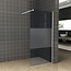 DIAMOND LINE Inloopdouche 100x200cm Antikalk Rook/Mat Glas 8mm Mat Wit Veiligheidsglas