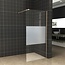 Wiesbaden Inloopdouche 110x200cm Antikalk Helder/Mat Glas 8mm Geborsteld Goud Veiligheidsglas
