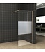 Inloopdouche 110x200cm Antikalk Helder/Mat Glas 8mm Geborsteld Goud Veiligheidsglas