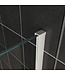 Inloopdouche 110x200cm Antikalk Helder/Mat Glas 8mm Mat Wit Veiligheidsglas
