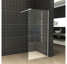 Inloopdouche 50x200cm Antikalk Helder Glas 8mm Mat Wit Veiligheidsglas