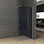 Wiesbaden Inloopdouche 80x200cm Antikalk Rookglas 8mm Geborsteld Goud Veiligheidsglas