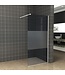 Inloopdouche 90x200cm Antikalk Rook/Mat Glas 8mm Mat Wit Veiligheidsglas
