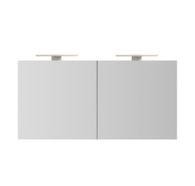 Spiegelkast Pandora 120x60x14cm Aluminium LED Verlichting Stopcontact Binnen en Buiten Spiegel Glazen Planken