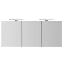 Spiegelkast Pandora 160x60x14cm Aluminium LED Verlichting Stopcontact Binnen en Buiten Spiegel Glazen Planken