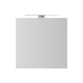Spiegelkast Pandora 60x60x14cm Aluminium LED Verlichting Stopcontact Binnen en Buiten Spiegel Glazen Planken