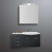 Spiegelkast Pandora 60x60x14cm Aluminium LED Verlichting Stopcontact Binnen en Buiten Spiegel Glazen Planken Spiegelkast Pandora 60x60x14cm Aluminium LED Verlichting Stopcontact Binnen en Buiten Spiegel Glazen Planken