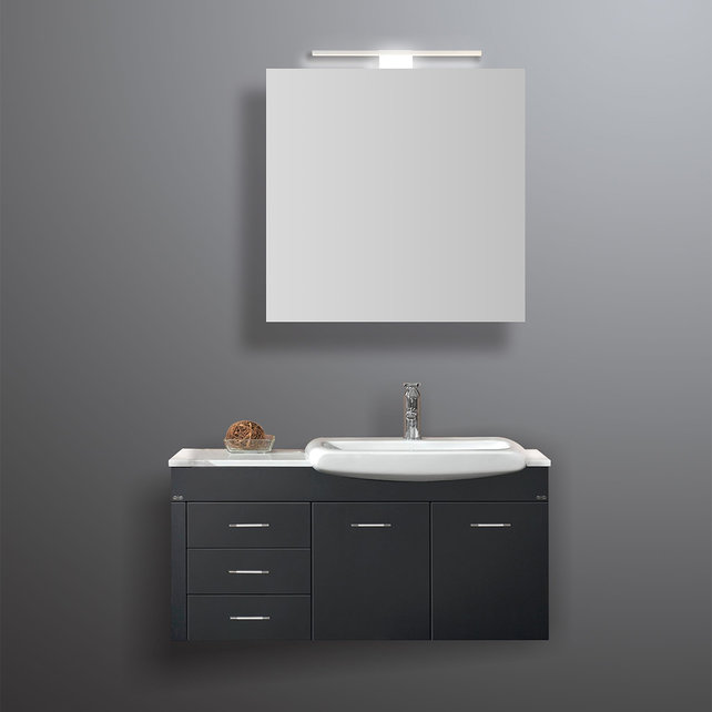 Spiegelkast Pandora 60x60x14cm Aluminium LED Verlichting Stopcontact Binnen en Buiten Spiegel Glazen Planken Spiegelkast Pandora 60x60x14cm Aluminium LED Verlichting Stopcontact Binnen en Buiten Spiegel Glazen Planken