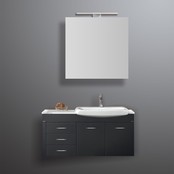 Spiegelkast Pandora 60x60x14cm Aluminium LED Verlichting Stopcontact Binnen en Buiten Spiegel Glazen Planken Spiegelkast Pandora 60x60x14cm Aluminium LED Verlichting Stopcontact Binnen en Buiten Spiegel Glazen Planken