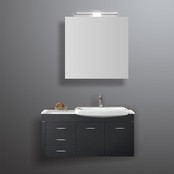 Spiegelkast Pandora 60x60x14cm Aluminium LED Verlichting Stopcontact Binnen en Buiten Spiegel Glazen Planken Spiegelkast Pandora 60x60x14cm Aluminium LED Verlichting Stopcontact Binnen en Buiten Spiegel Glazen Planken