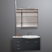 Spiegelkast Pandora 60x60x14cm Aluminium LED Verlichting Stopcontact Binnen en Buiten Spiegel Glazen Planken Spiegelkast Pandora 60x60x14cm Aluminium LED Verlichting Stopcontact Binnen en Buiten Spiegel Glazen Planken