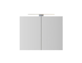 Spiegelkast Pandora 80x60x14cm Aluminium LED Verlichting Stopcontact Binnen en Buiten Spiegel Glazen Planken