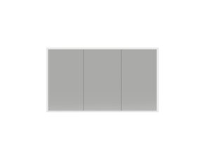 Spiegelkast Quatro 120x70x13cm Aluminium Geintegreerde LED Verlichting Sensor Lichtschakelaar Stopcontact Glazen Planken