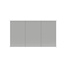 Spiegelkast Quatro 120x70x13cm Aluminium Geintegreerde LED Verlichting Sensor Lichtschakelaar Stopcontact Glazen Planken