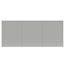 Spiegelkast Quatro 160x70x13cm Aluminium Geintegreerde LED Verlichting Sensor Lichtschakelaar Stopcontact Glazen Planken