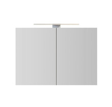 Spiegelkast Pandora 100x60x14cm Aluminium LED Verlichting Stopcontact Binnen en Buiten Spiegel Glazen Planken