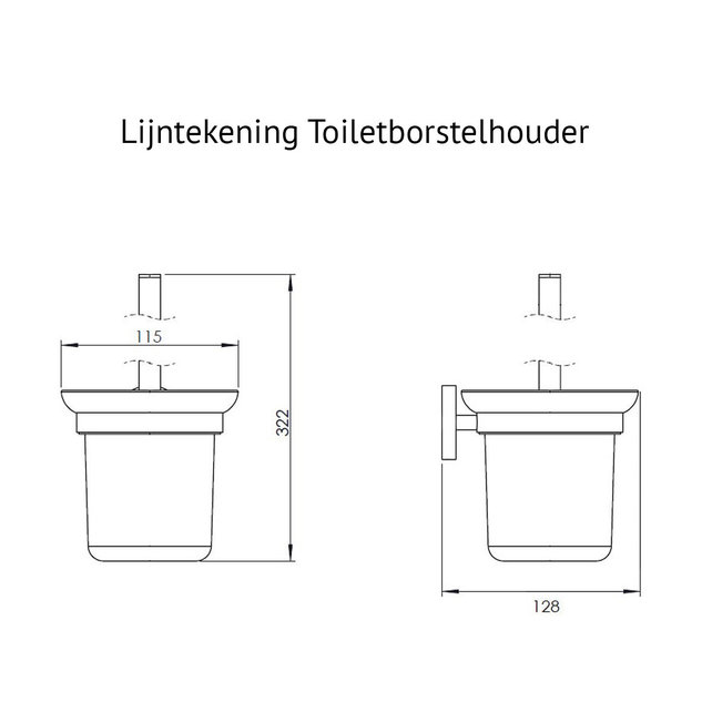 Toilet Accessoires Set Rondo Chroom Toiletborstelhouder Reserverolhouder Toiletrolhouder en Handdoekring