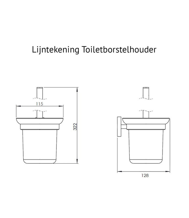 Toilet Accessoires Set Rondo Chroom Toiletborstelhouder Reserverolhouder Toiletrolhouder en Handdoekring