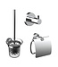 Toilet Accessoires Set Rondo Chroom Toiletrolhouder Toiletborstelhouder en Jashaak