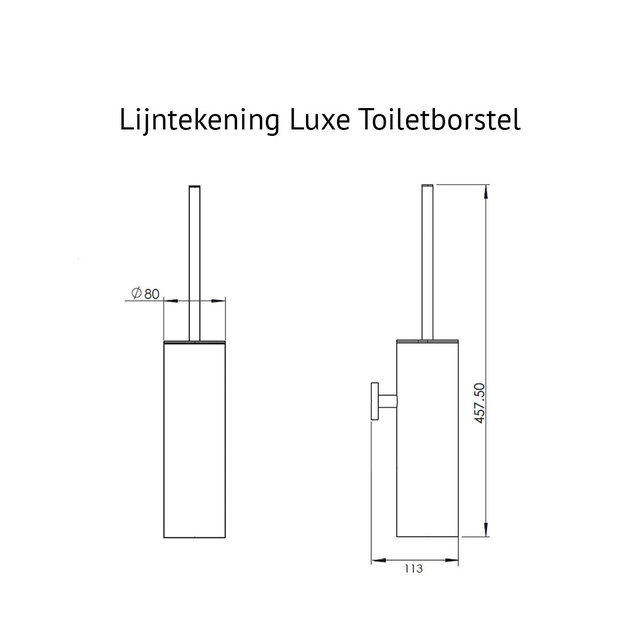 Toilet Accessoires Set Rondo Chroom Luxe Borstel Set Luxe Toiletrolhouder en Handdoekhaak