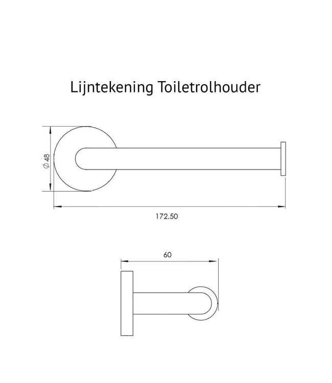 Toilet Accessoires Set Rondo Mat Zwart Luxe Borstel Set luxe Toiletrolhouder Handdoekhaak en Dubbele Reserverolhouder