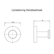 Toilet Accessoires Set Rondo Mat Zwart Luxe Borstel Set luxe Toiletrolhouder Handdoekhaak en Dubbele Reserverolhouder