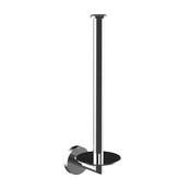 Reserverolhouder Rondo Dubbel Messing Chroom