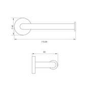 Toiletrolhouder Rondo Luxe Messing Chroom